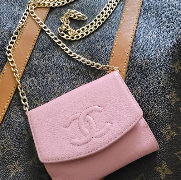 CHANEL Caviar Leather Bubblegum Barbie Pink Pastel Wallet WOC - Picture 2 of 13